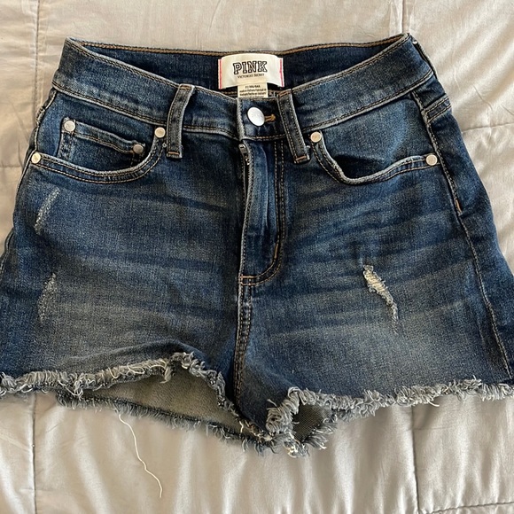 VS PINK Jean Shorts - Picture 1 of 3